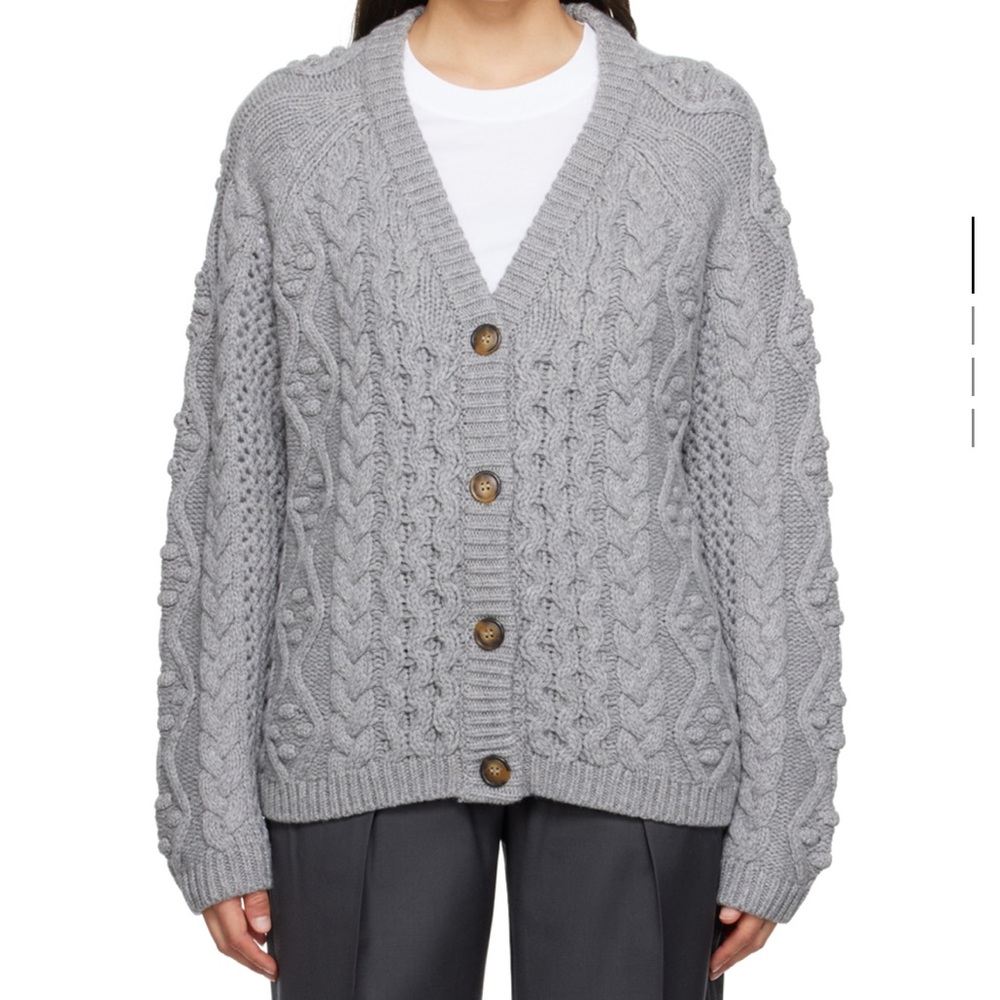 LOULOU Studio Gray Kuma Cardigan Sz Small